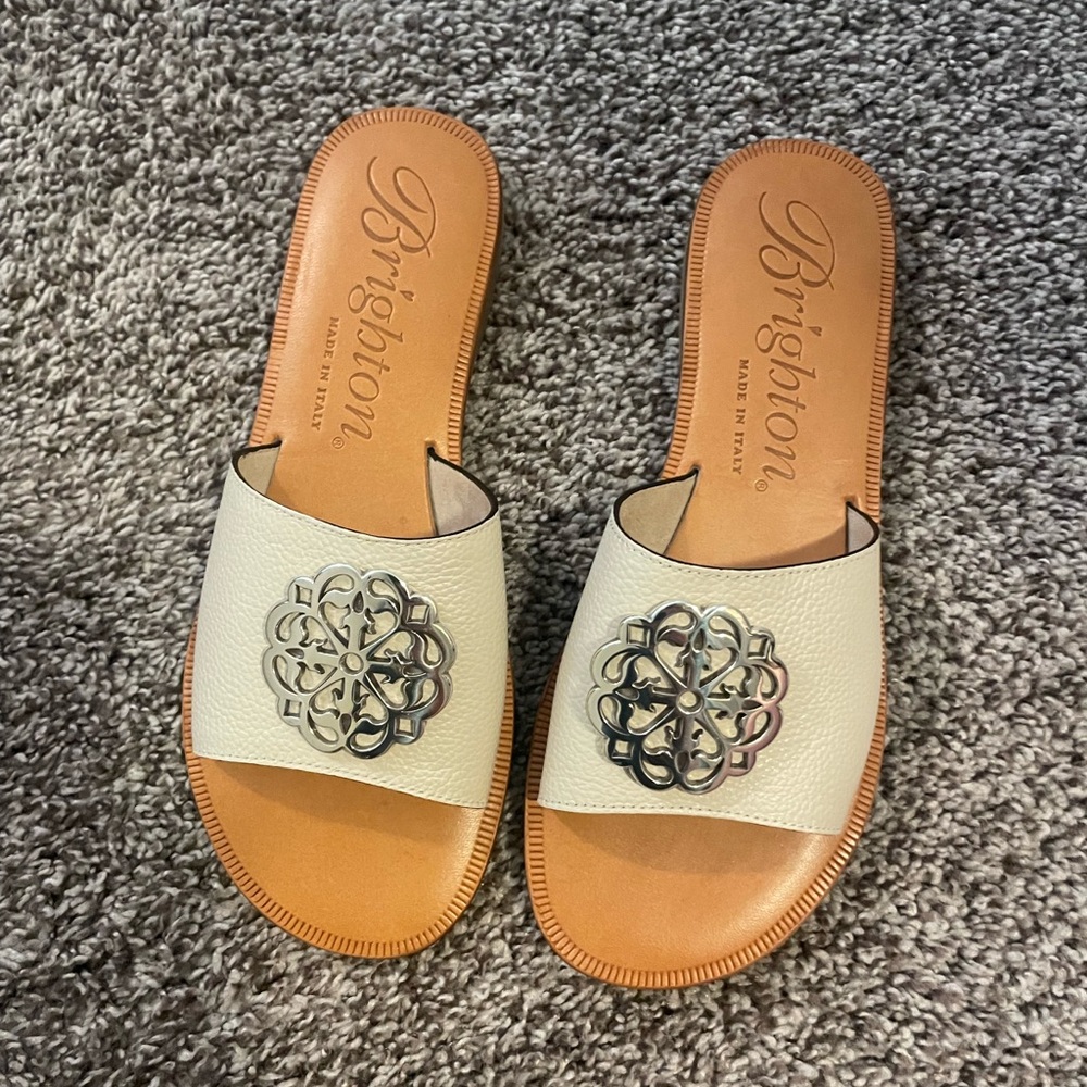 Brighton Women's White Sandals - Picture 3 of 4